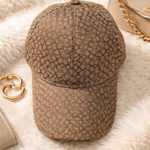 Brown Patterned Women's Cap